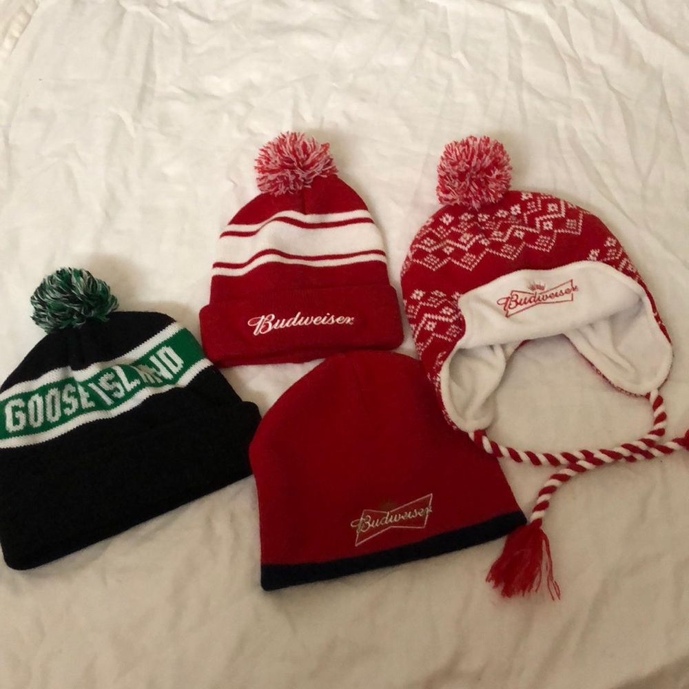 Beanie Bundle! Budweiser and Goose Island beanies!